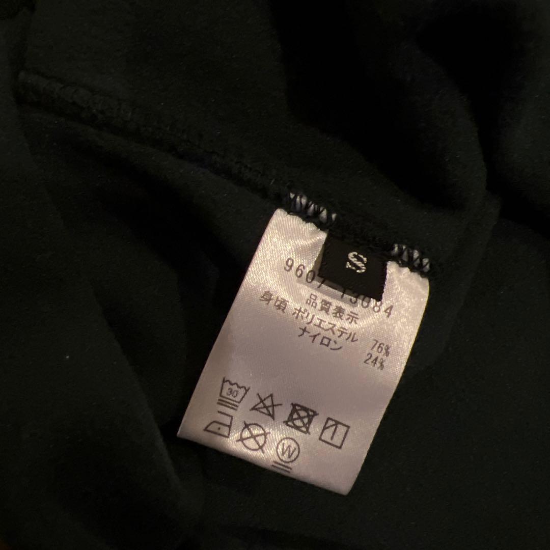 エスルドブラック ストレッチハイネックロングスリーブTシャツsサイズ