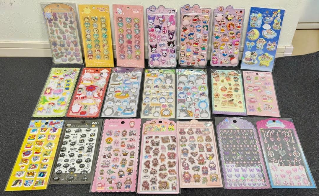 まとめ売り正規品　おはじきシール　おしりシール　 立体シール　ステッカー等