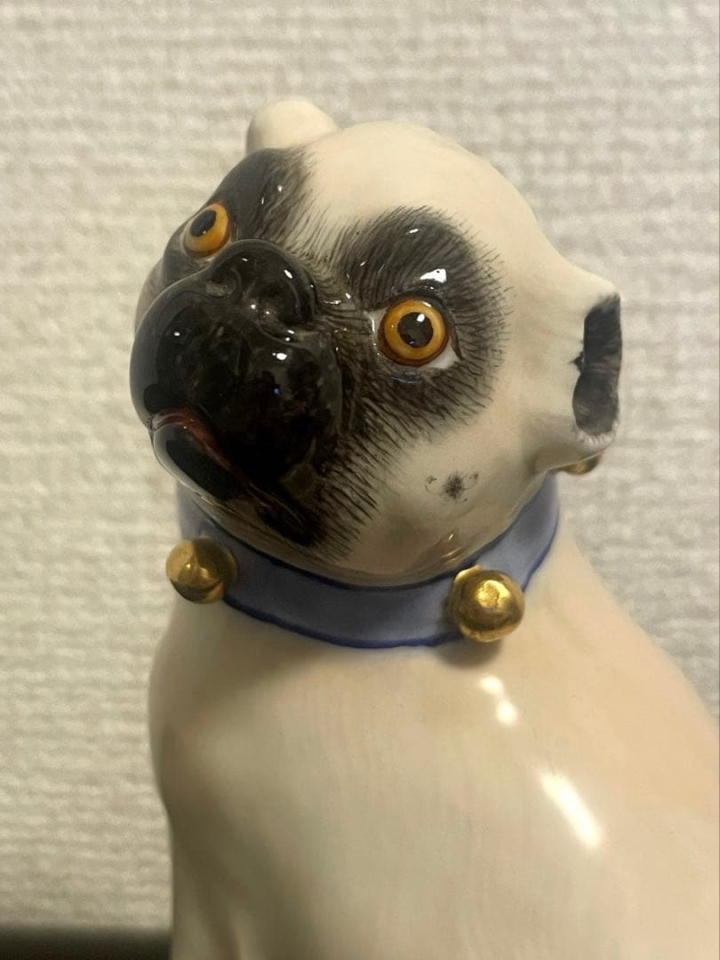 MEISSENマイセン パグフィギュリン 人形 置物 オブジェ 世界最高峰磁器