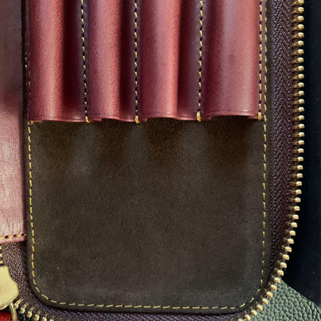 【新品・未使用】バハギア ペンケース ラウンドジップ型 プエブロ ハバネロ
