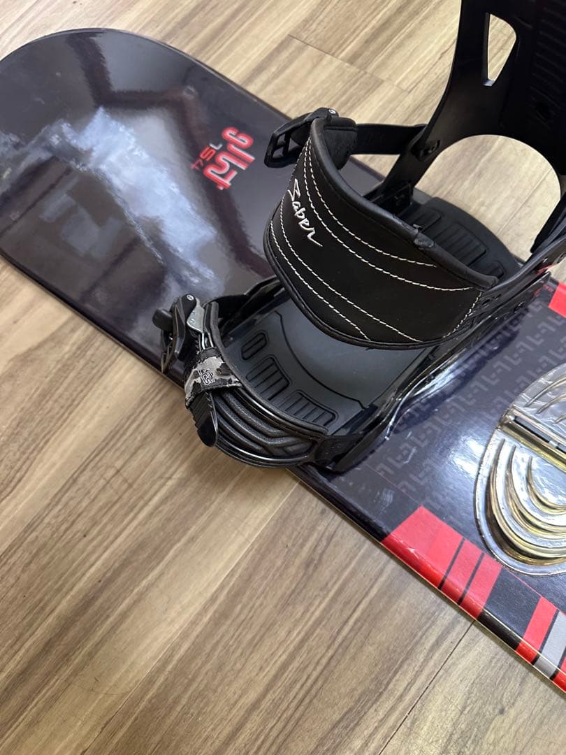 スノーボード THMTEAM 154cm ビンディングSaber size SM