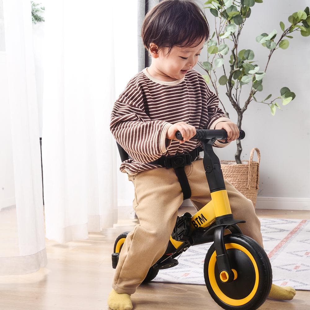 子供用自転車　誕生日プレゼント 4in 三輪車のりもの押し棒付き おもちゃ玩具