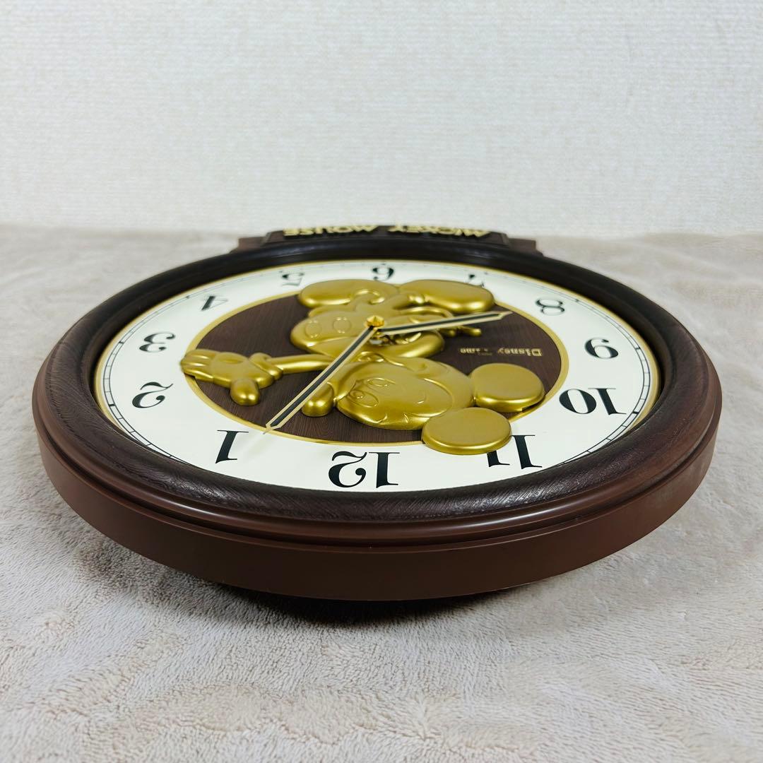【希少】Disney Time ディズニータイム　ミッキーマウス 壁掛け時計