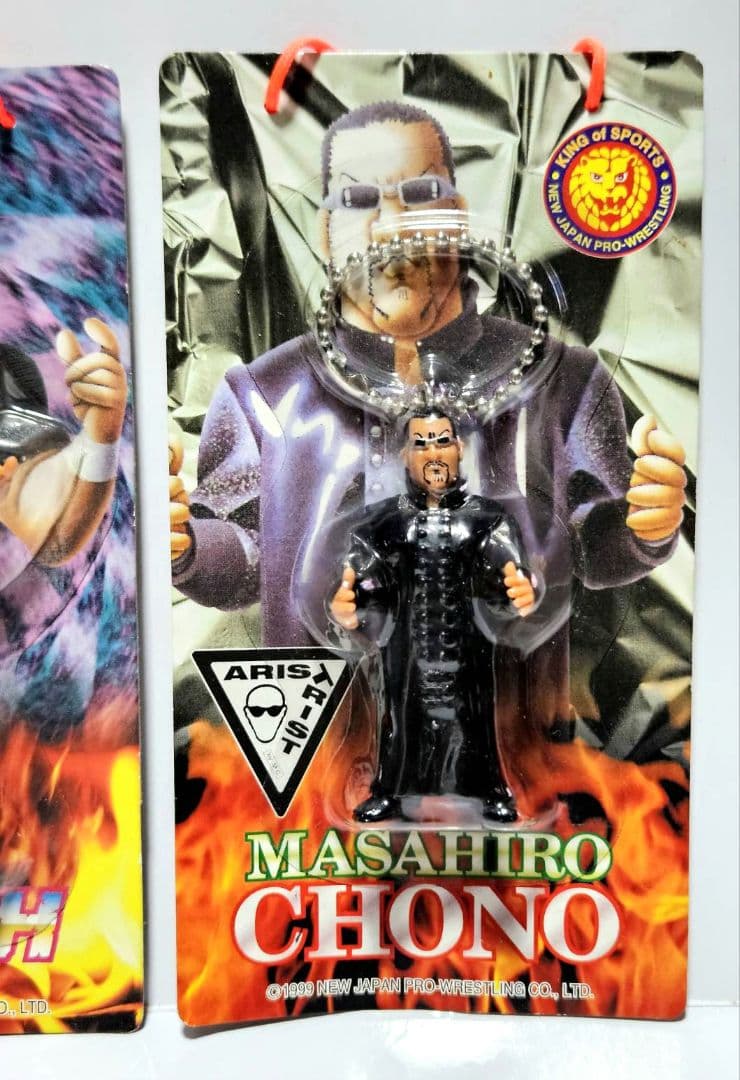 新日本プロレス　キーホルダー　3個セット　ライガー 武藤 蝶野