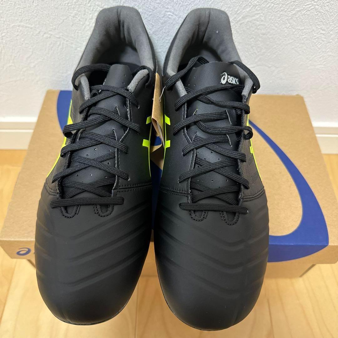 新品　asics DS LIGHT サッカー　スパイク　黒　黄色　27.5cm