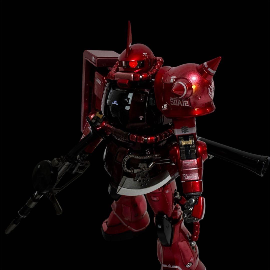 RG シャア専用ザクⅡ 塗装済み完成品 ガンプラ