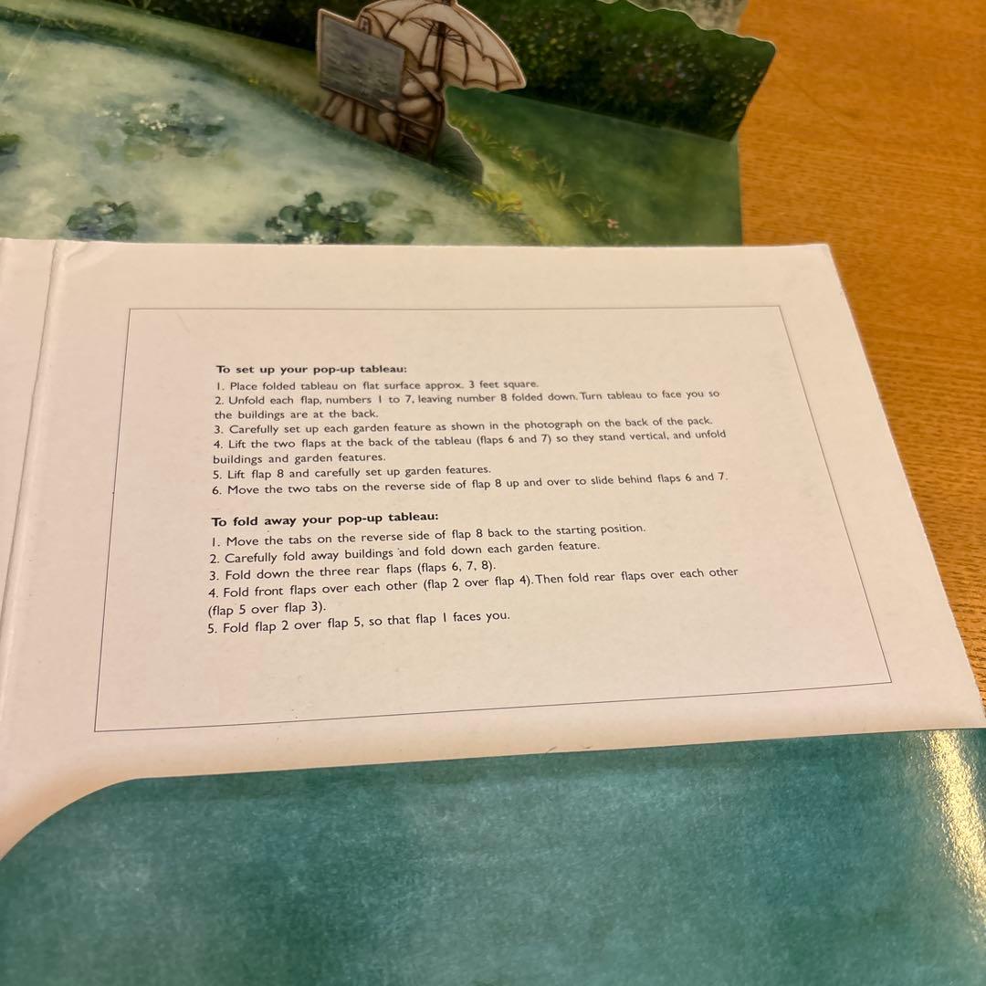 モネ 希少 ジヴェルニー 庭 立体 絵本 大きいMonet's Garden