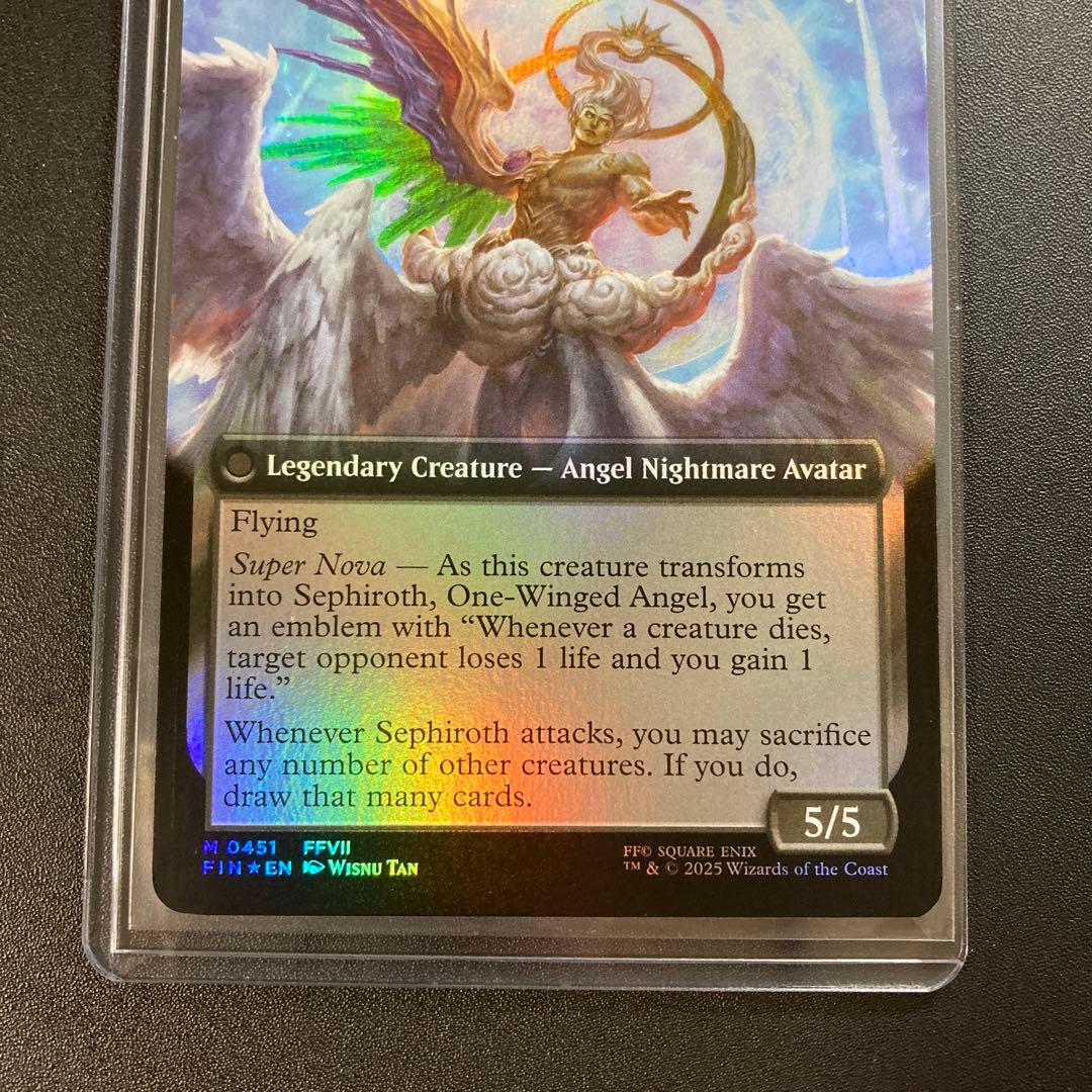 MTG FF 威名のソルジャー、セフィロス 拡張アート 英語版 foil 神話