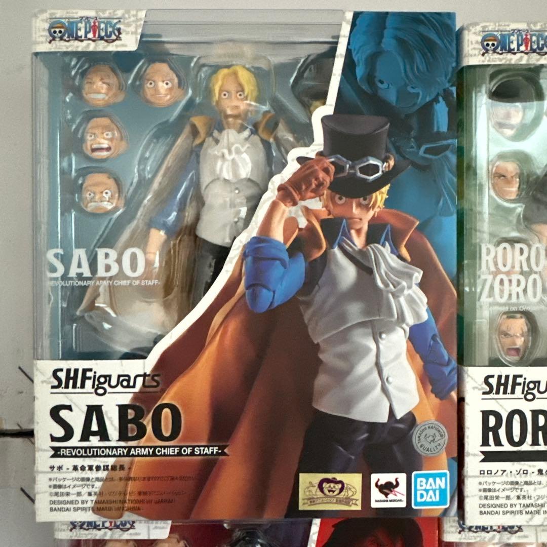 ワンピース　S.H.Figuarts フィギュアーツ ルフィ ゾロ　サンジ　サボ