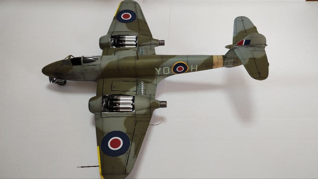 プラモデル完成機　1/48　グロスターミーティアF.3