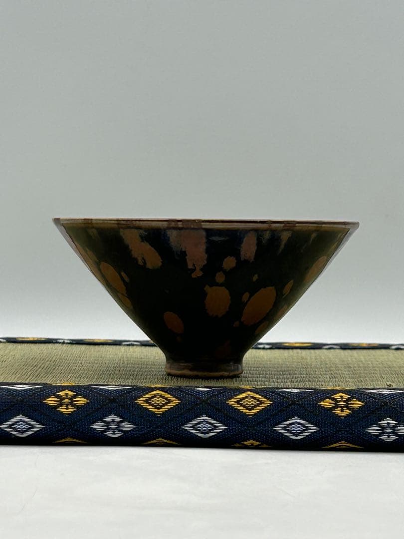 ★0061宋時代　定窯 褐斑盃 ★天目茶碗 茶道具 茶器 唐物古美術
