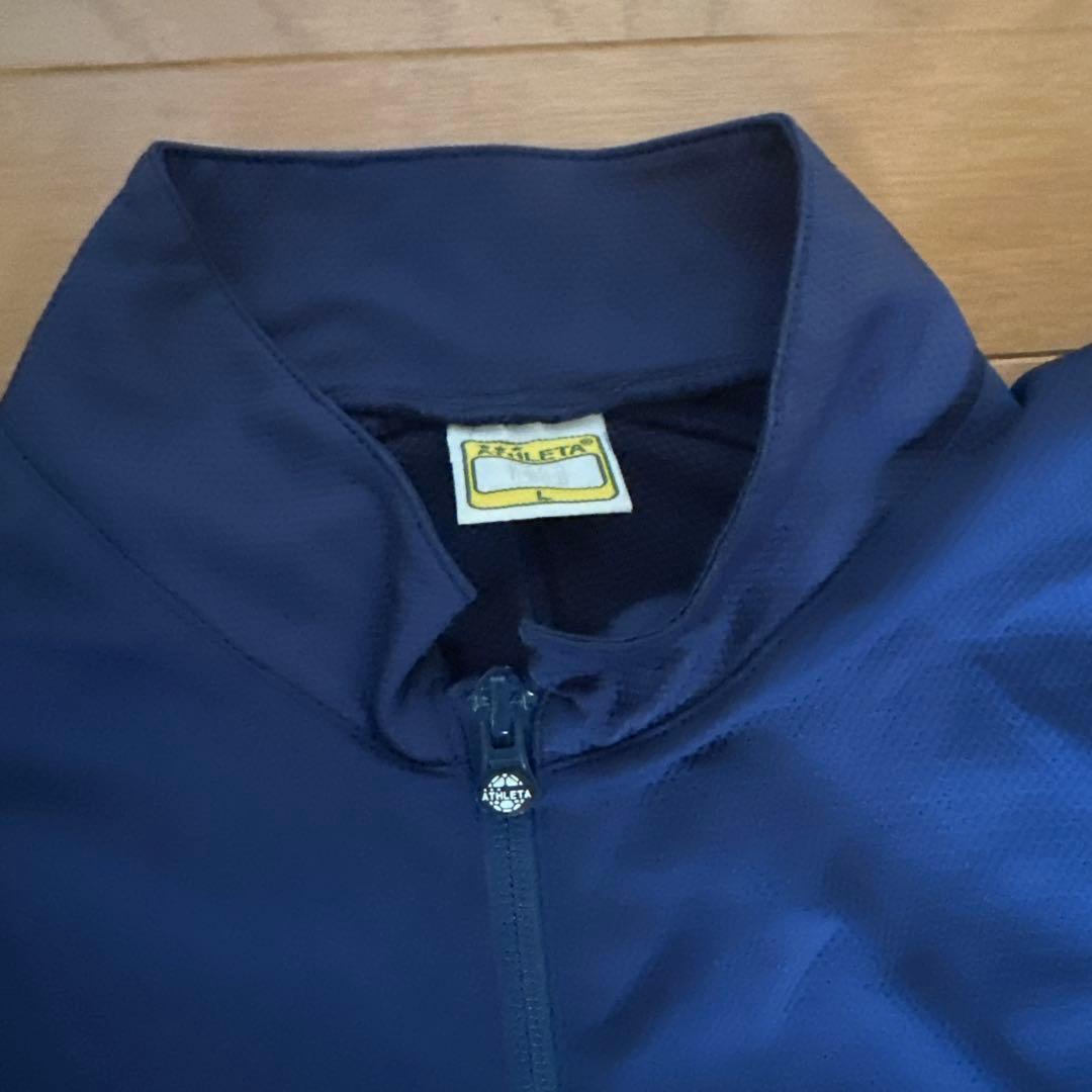 ATHLETA ネイビー ジップアップジャケット