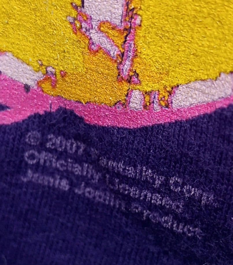 ジャニス・ジョプリン 2007年コピーライト入りTシャツ USA製 00s