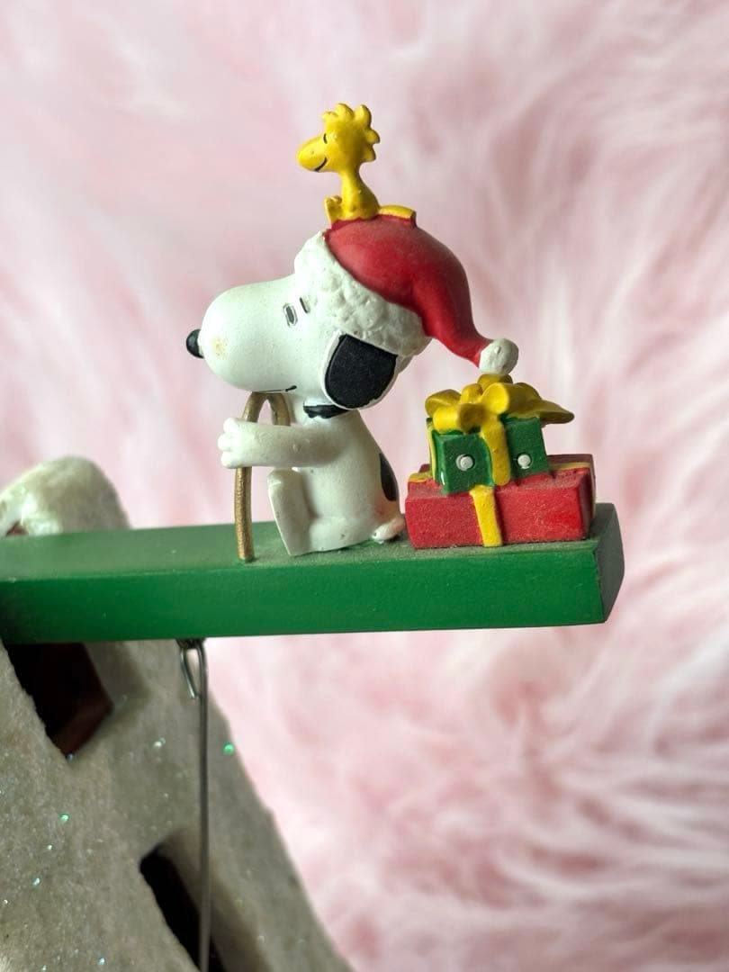 【希少】ピーナッツ スヌーピー クリスマス オルゴール 置物　チャーリーブラウン