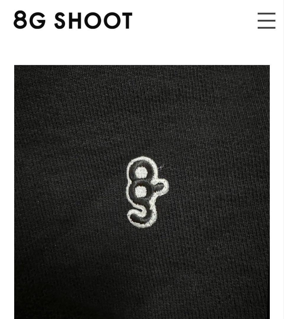 8G SHOOT パーカー　XL ブラック　新品未使用