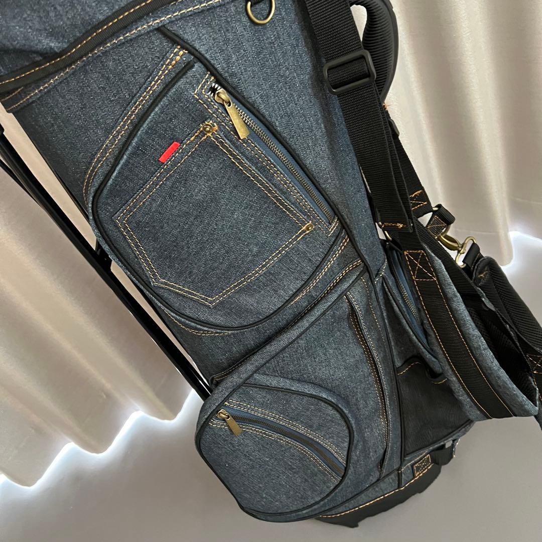 19golf ジュークゴルフ　キャディバッグ デニム　自立　スタンド