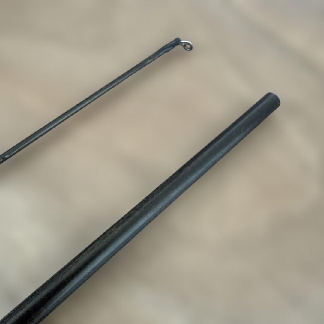 フライロッドをヘチ竿に改造した釣り竿