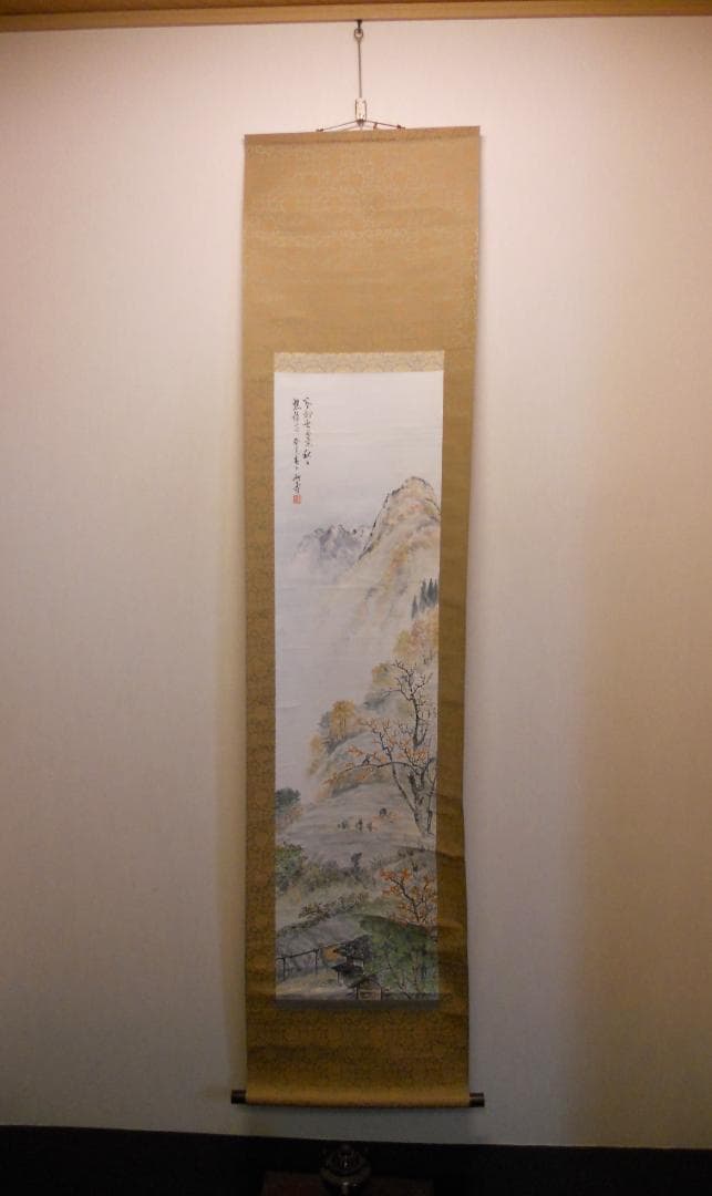 掛け軸 耕寿 秋谿好日 紙本 希少 軸装 茶道具 掛軸 美品 です。