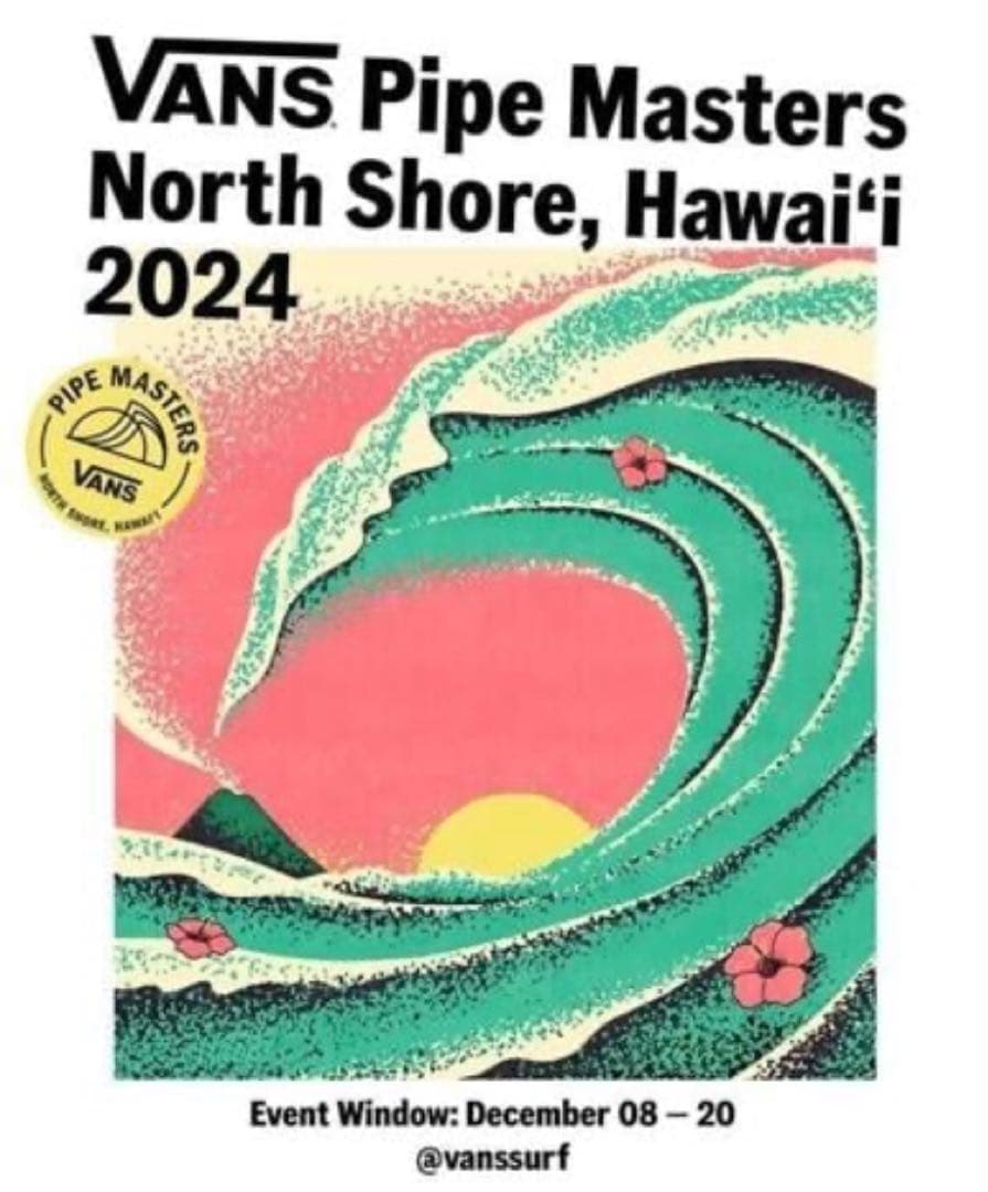 VANSノースショア　ハワイ2024 パイプマスターズ　ビーチタオル