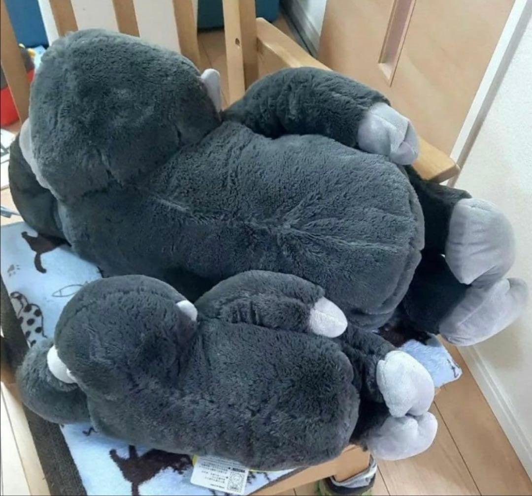 ウホウホゴリラのゴリくん　ごろ寝　 ウルトラBIG ぬいぐるみ　親子セット