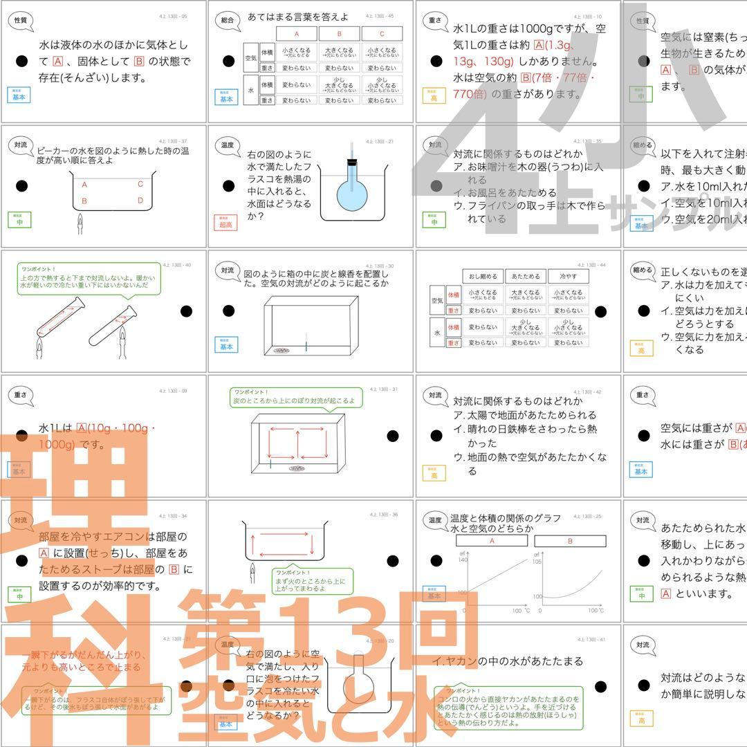 中学受験【4年上ハーフセット 社会・理科11-19回】組分けテスト対策 予シリ