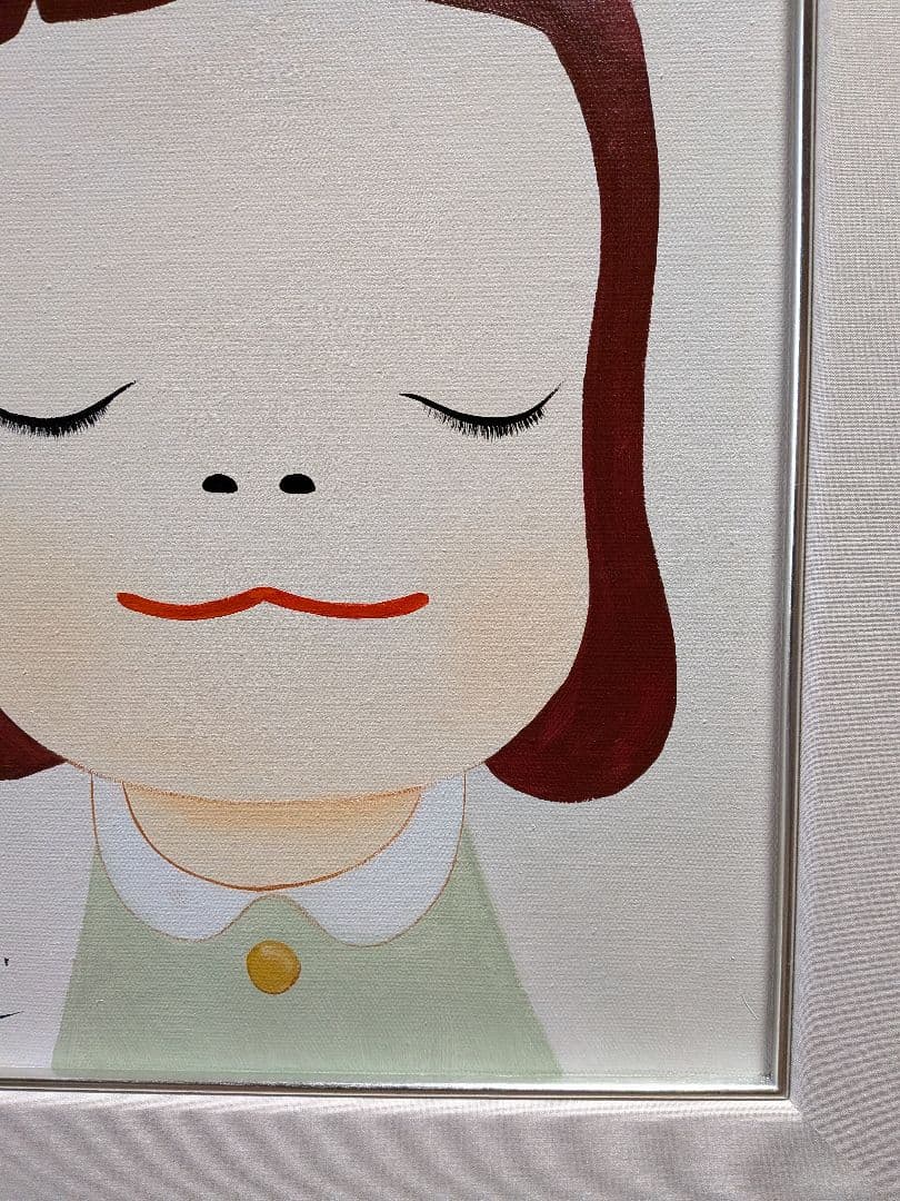 【油彩画】(奈良美智)［手描き作品]「1点物」