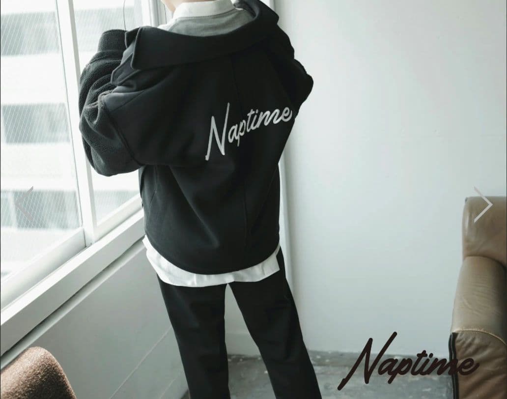 Naptime. Nissy 西島隆弘　ボアジャケット　ブラック Mサイズ