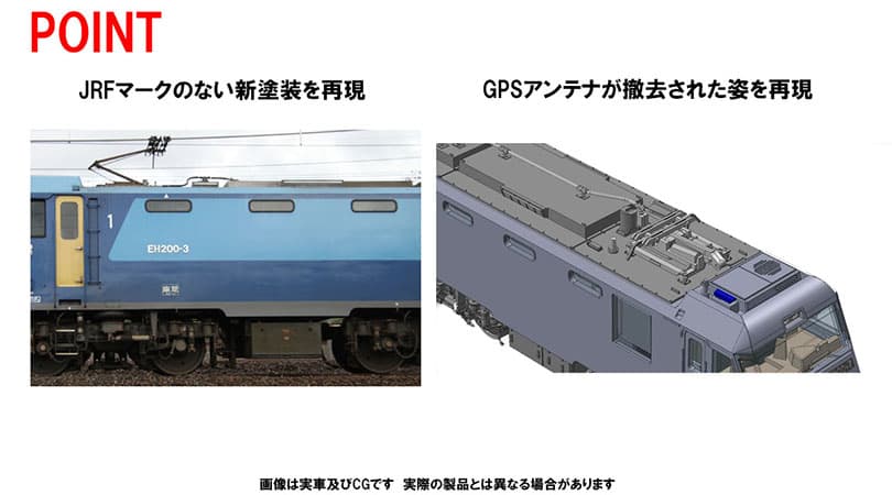 TOMIX 7168 JR EH200形電気機関車(新塗装)