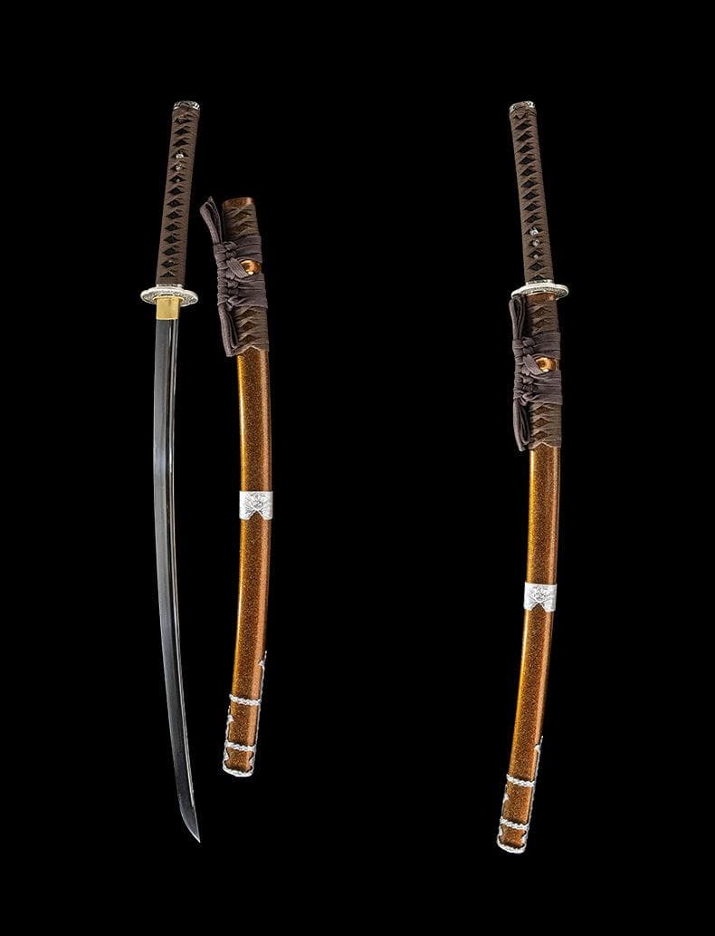 鏡面半太刀 日本刀 模造刀 居合刀 武士道 武蔵 鑑賞用 手鍛造打
