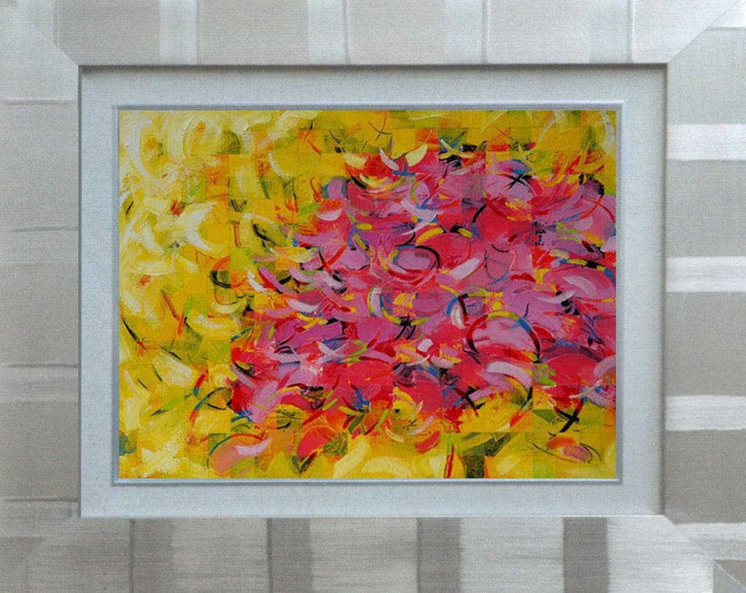 油絵 菅家令子 絵 絵画 インテリア F4-080711 風景 春 満開の桜
