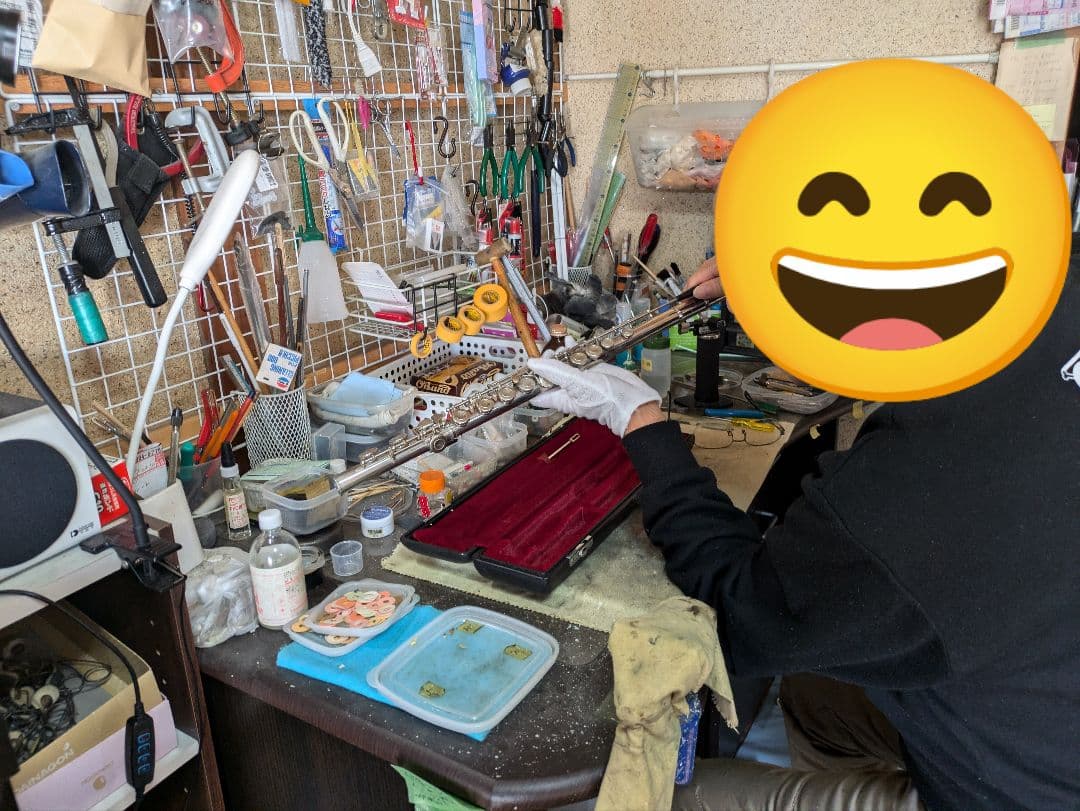 フルート　調整済　ヤマハ　YFL211S（Eメカ.銀メッキ仕様）