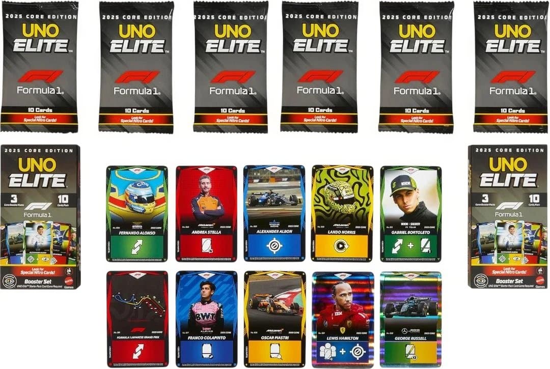 F1 UNO Formula1 ハミルトン フェルスタッペン ランド・ノリス