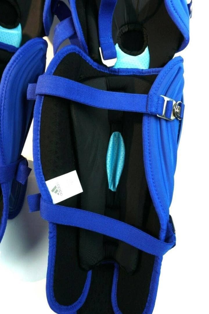新品☆アメリカ国内限定☆UAマスク＋adidasプロテクター・レガース★青