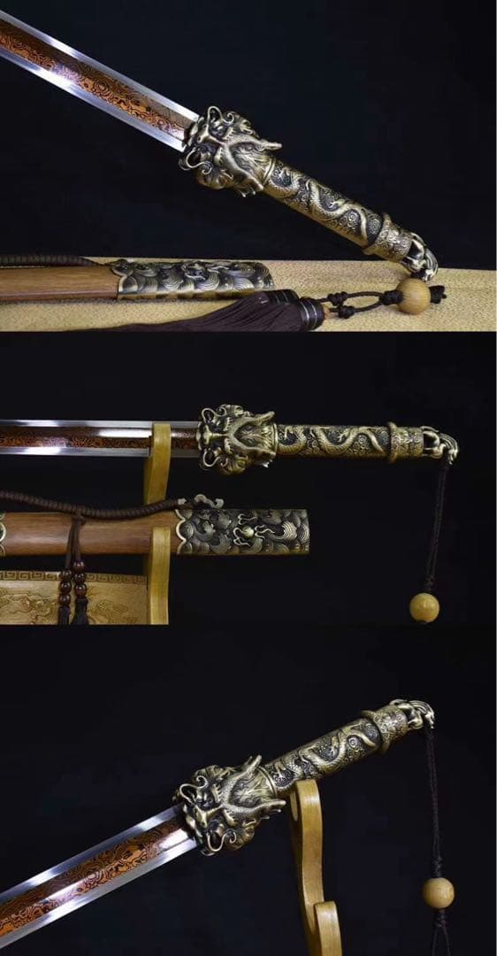 鯉龍剣 唐剣 中華剣 武具 鑑賞刀 舞踊刀 稽古