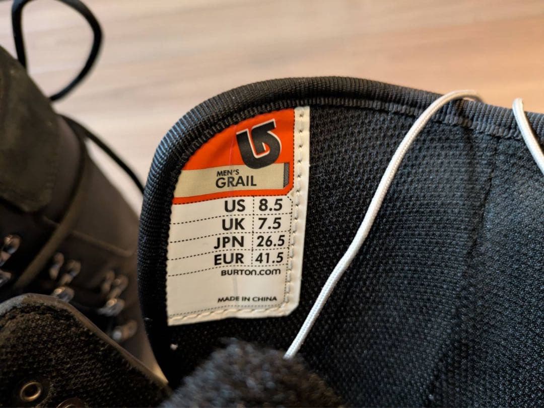 BURTON 【バートン】GRAIL BLACK/BLACK 26.5cm