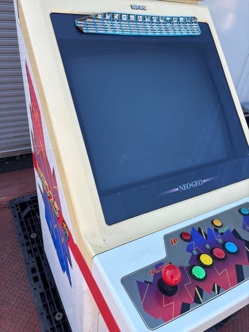 NEO-GEO ネオジオ(MVS) 筐体NEO25鍵無し ソフト4本付