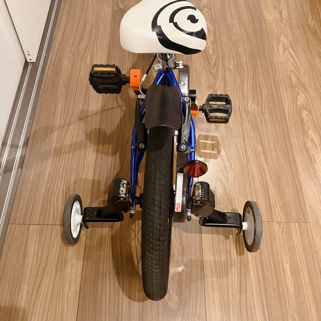 るんるん専用d-bike master 16インチ ブルー 送料無料補助輪無