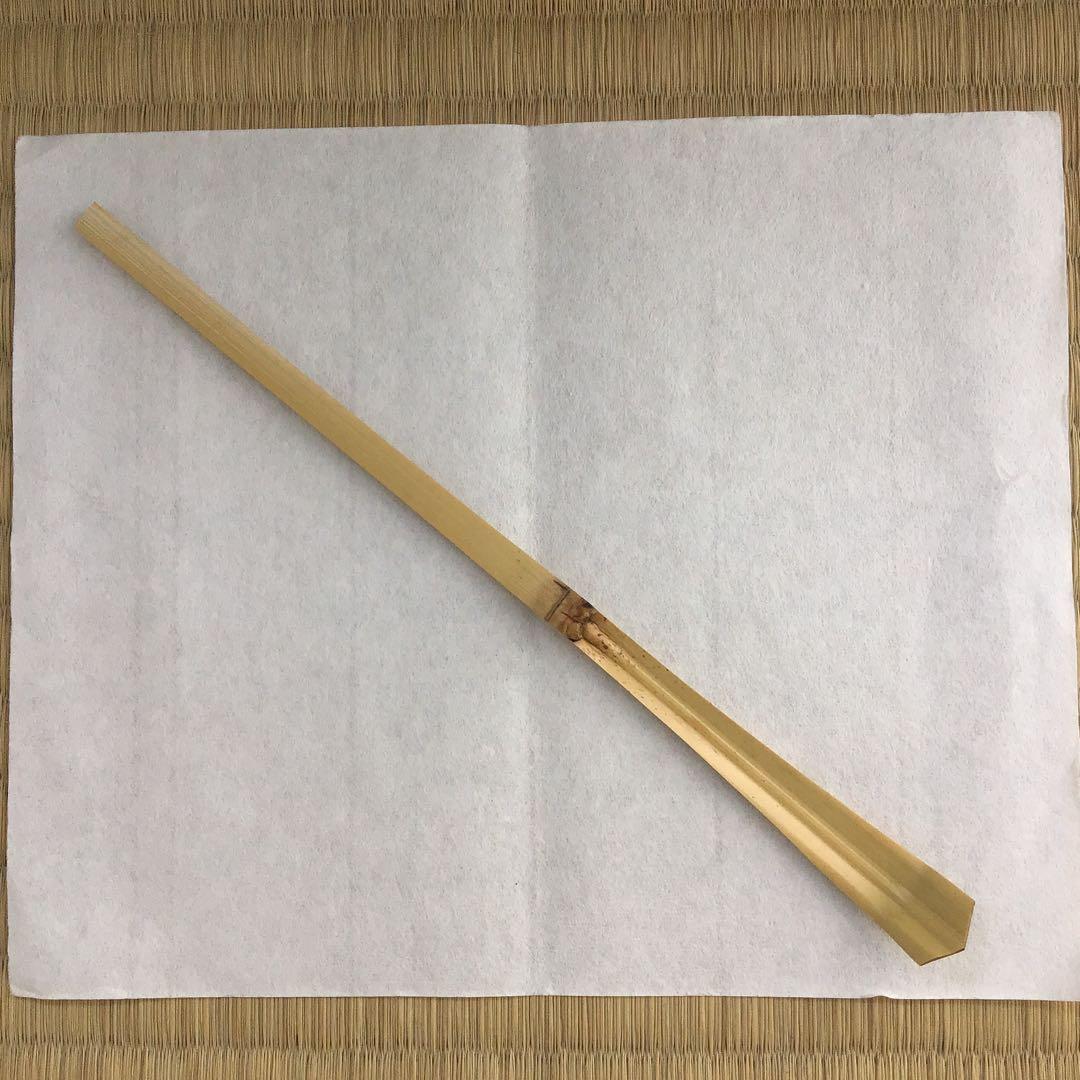 茶杓　葆光斎削　三十内　茶杓　銘　白雨ト云　妙玄斎書付　共筒　共箱　S60CS
