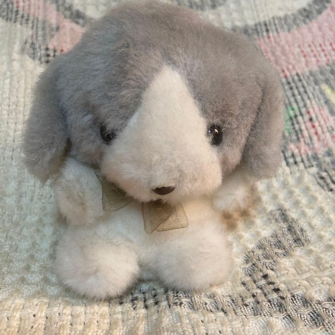 レトロ　サンアロー　ちいさな犬＆熊　ぬいぐるみ　中古品　日本製