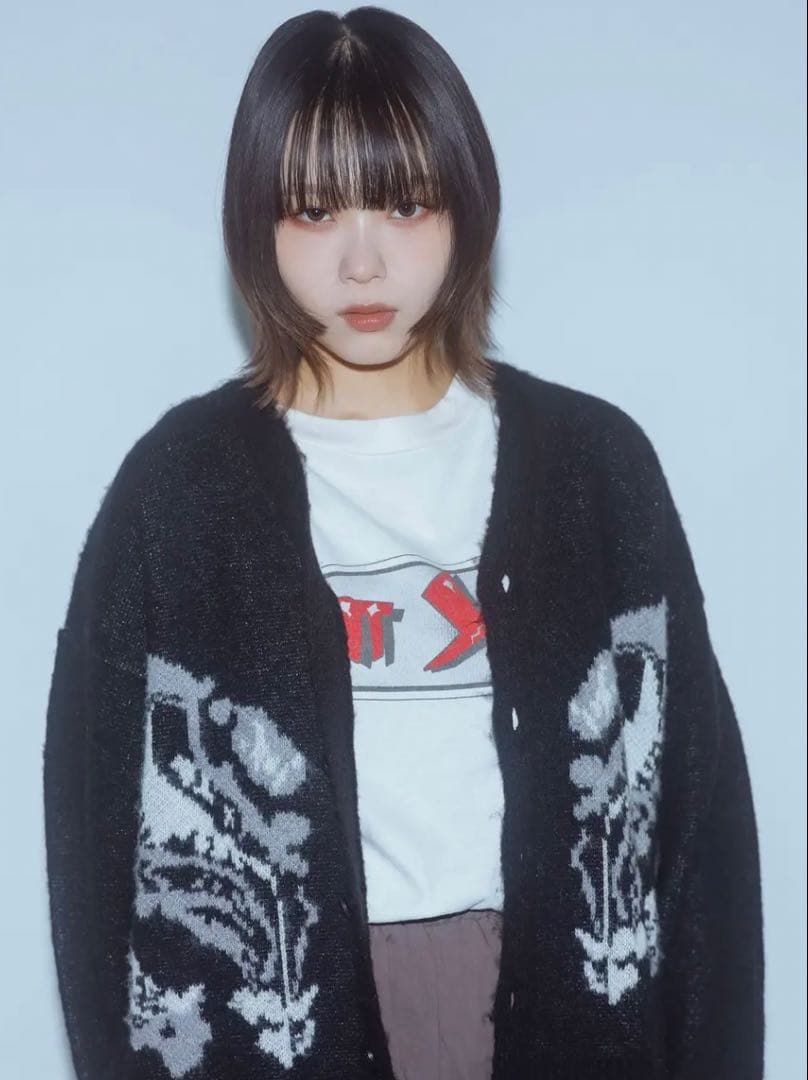 ミュージシャン CHRONOIZM FLOWER CARDIGAN XL