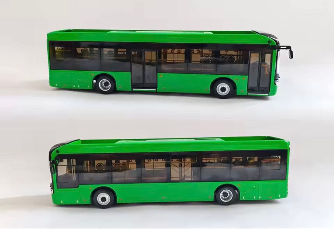1/42厦門Jinlu NAV2純電気バスモデルJinlongのオリジナル