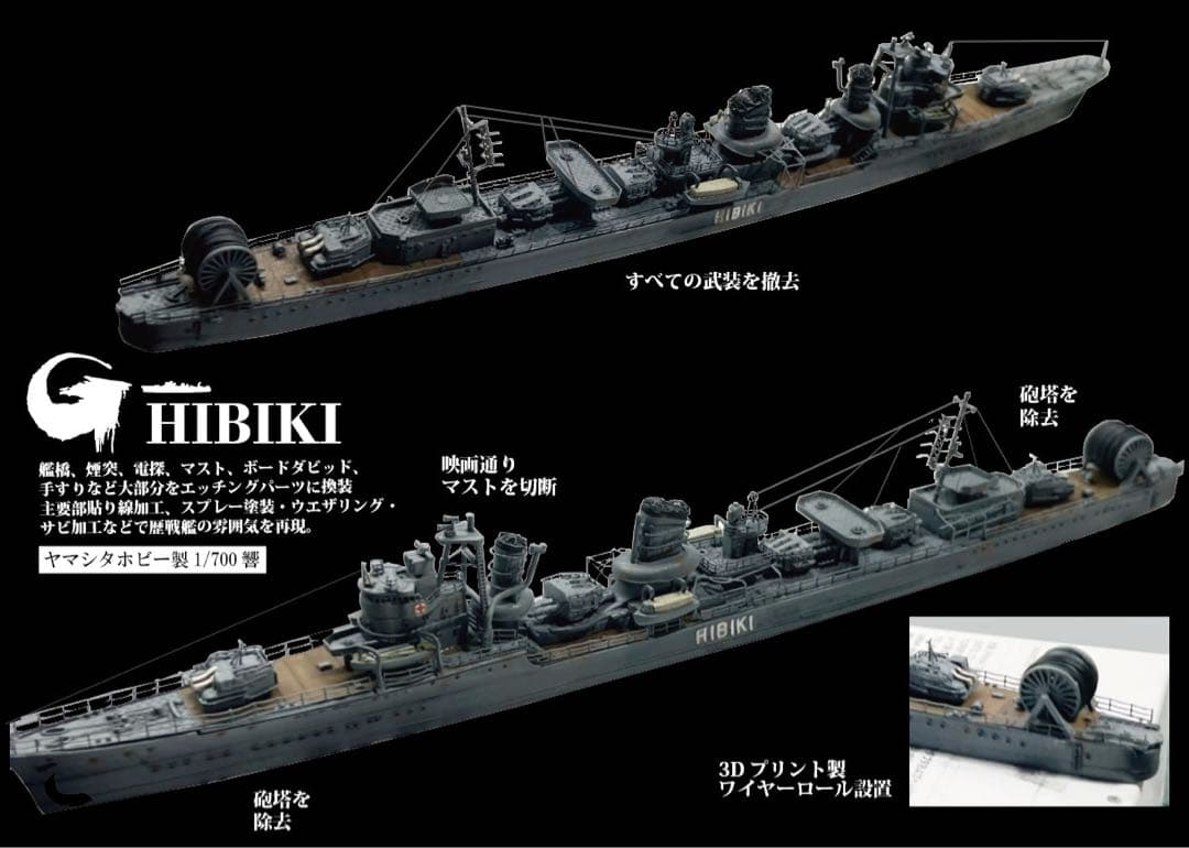 ゴジラ-1.0 海神作戦　モンスターアーツ使用　わだつみ作戦ジオラマ
