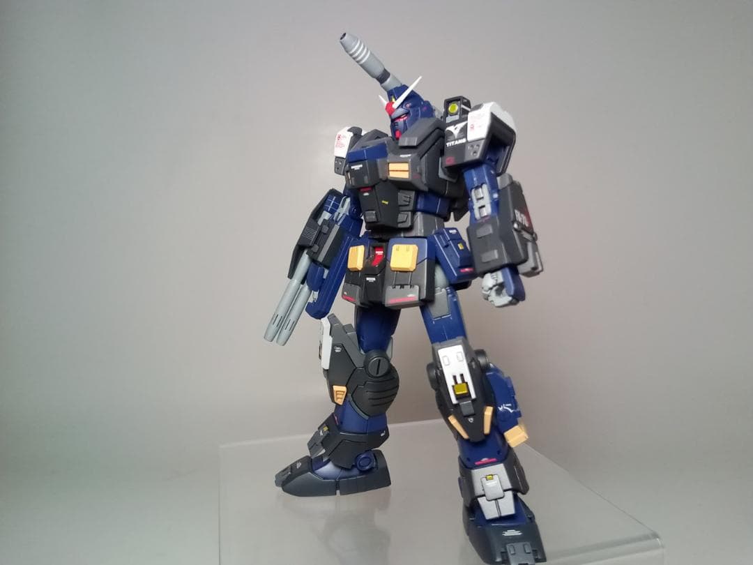 HG メガ フルアーマー ガンダム ティターンズ カスタム仕様 ガンプラ 完成品