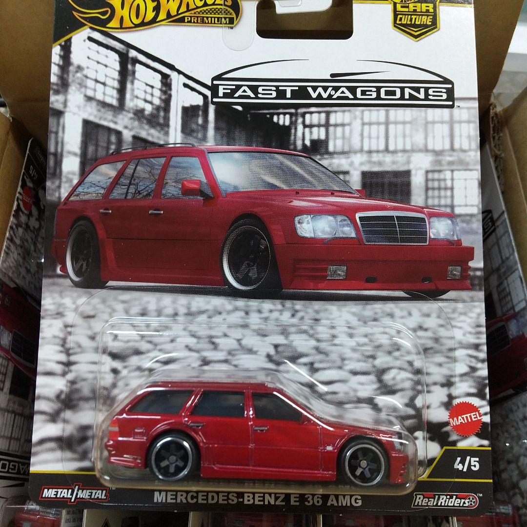新品10個ホットウィールカーカルチャーファストワゴンメルセデスベンツＥ３６ＡＭＧ