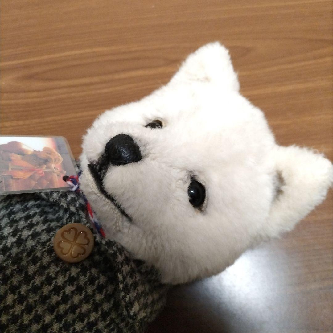 国内作家　KEITA　BEAR　Hokkaido-Inu　白い犬のぬいぐるみ