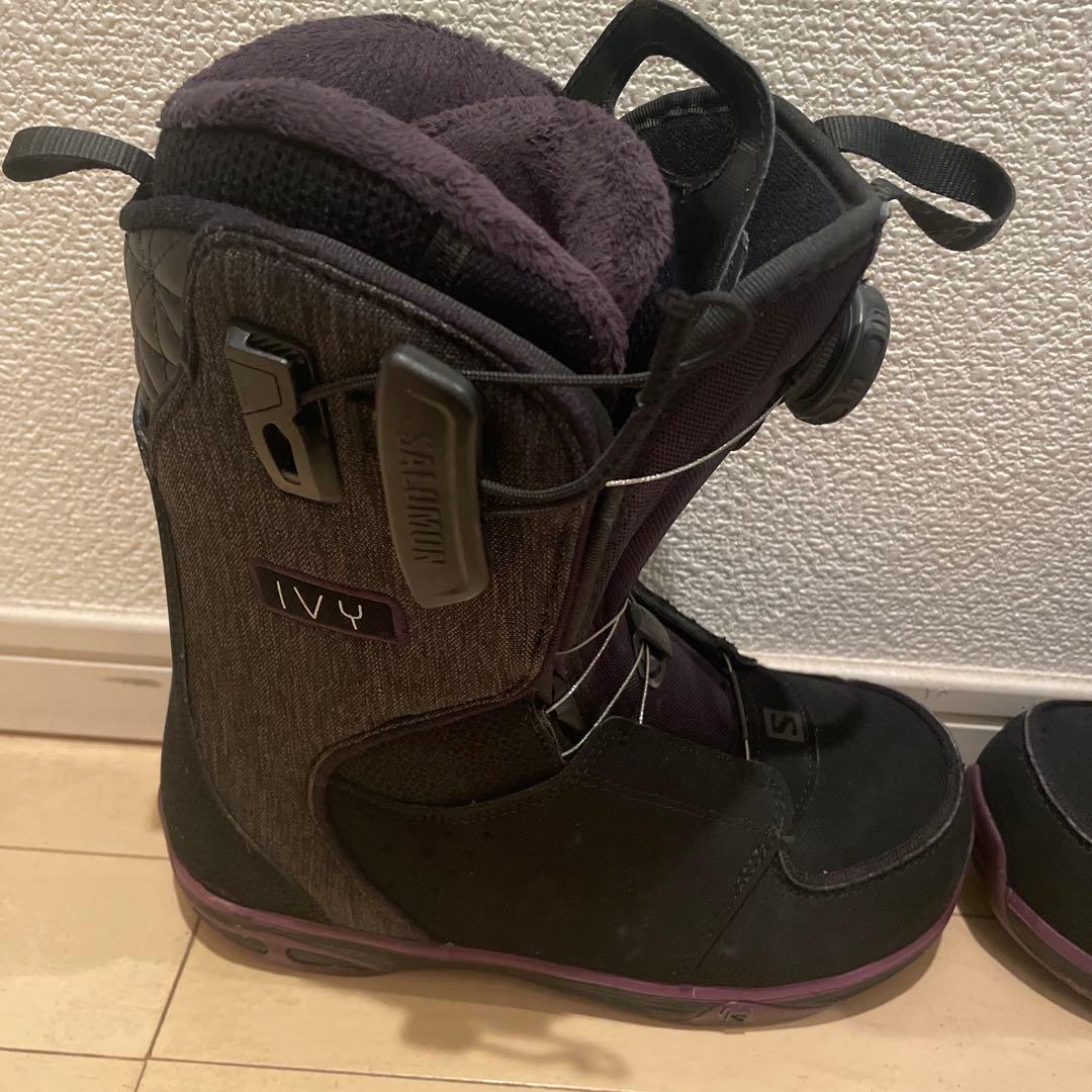 【美品】SALOMON IVY BOA SJ 23cm 紫