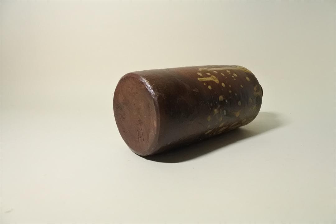江戸前期　古備前　蝋燭徳利　アンティーク　骨董品　酒器　花生