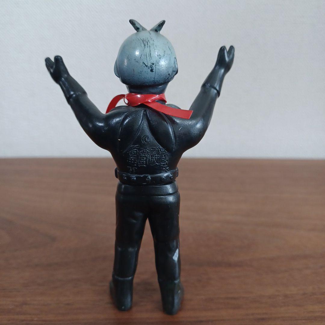 当時物バンダイ「バンザイ仮面ライダー」希少ミニソフビフィギュア2体セット
