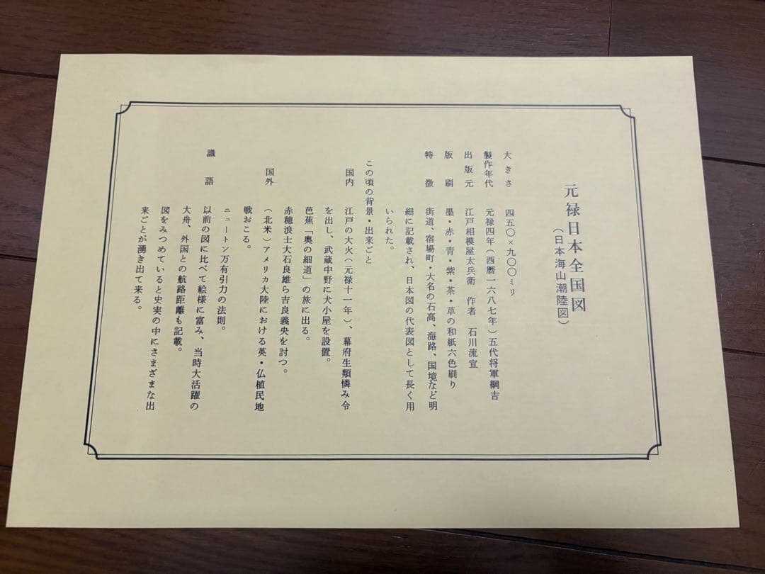古地図 元禄日本全国図 Old map of Japan Edo period