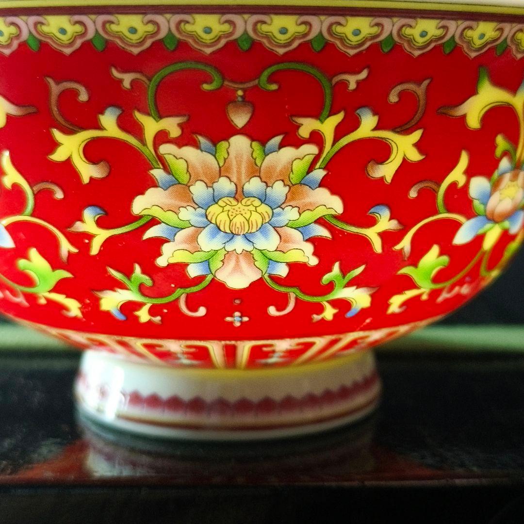 茶道具 粉彩茶碗 乾隆年製 清朝骨董 薄手 漆器箱 古美術 アンティーク 蒐集家